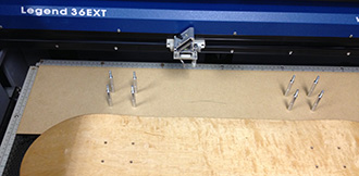 skateboard jig parts and hardware