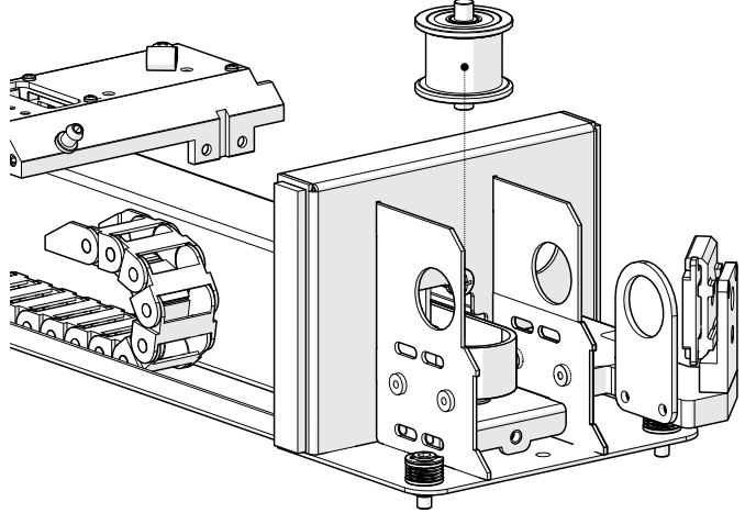 Remove idler pulley