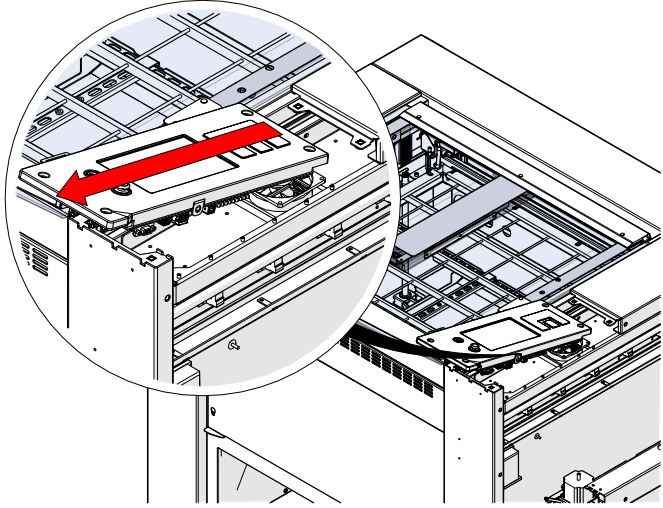 Control module face-down for SD card access.