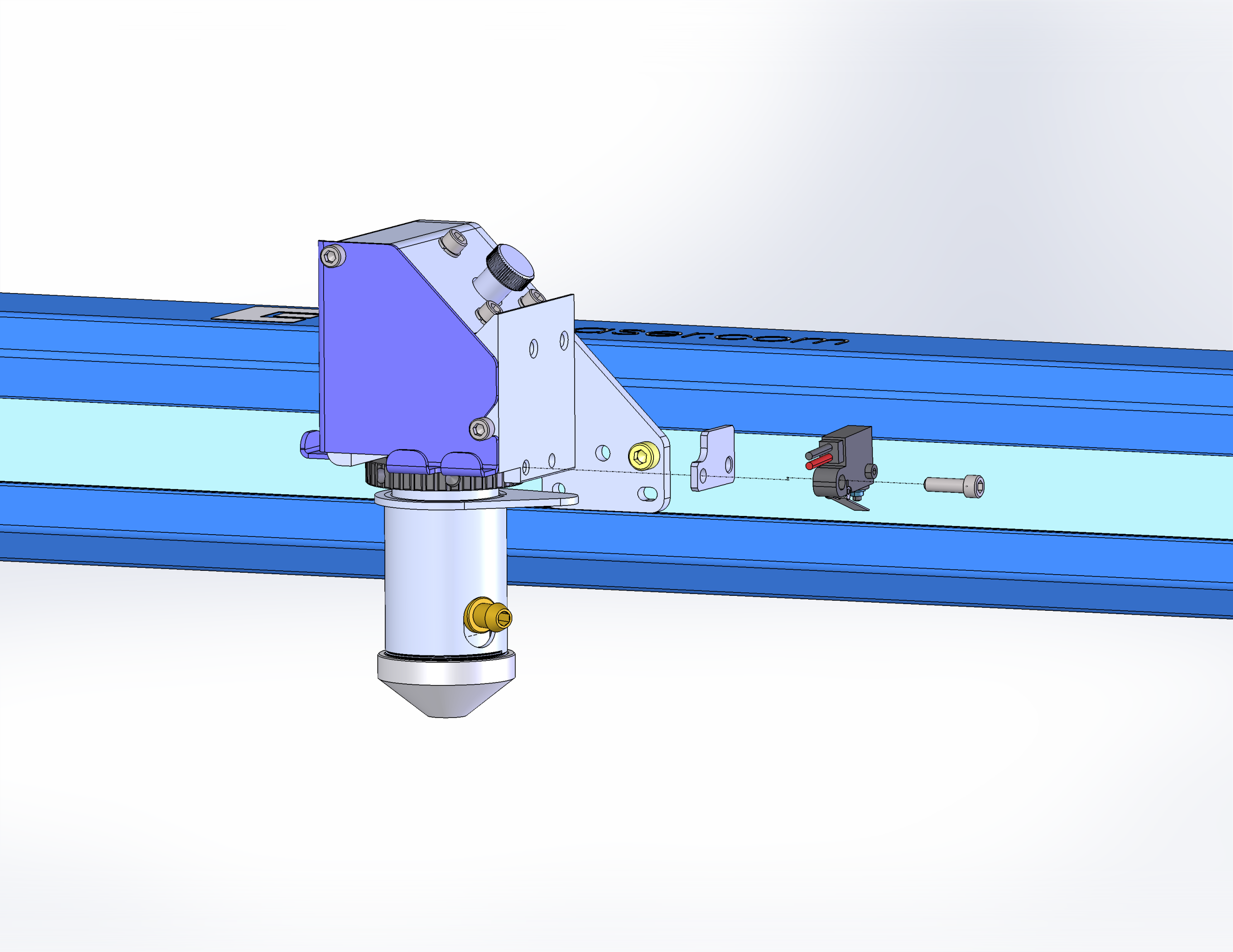 Removing autofocus switch screw