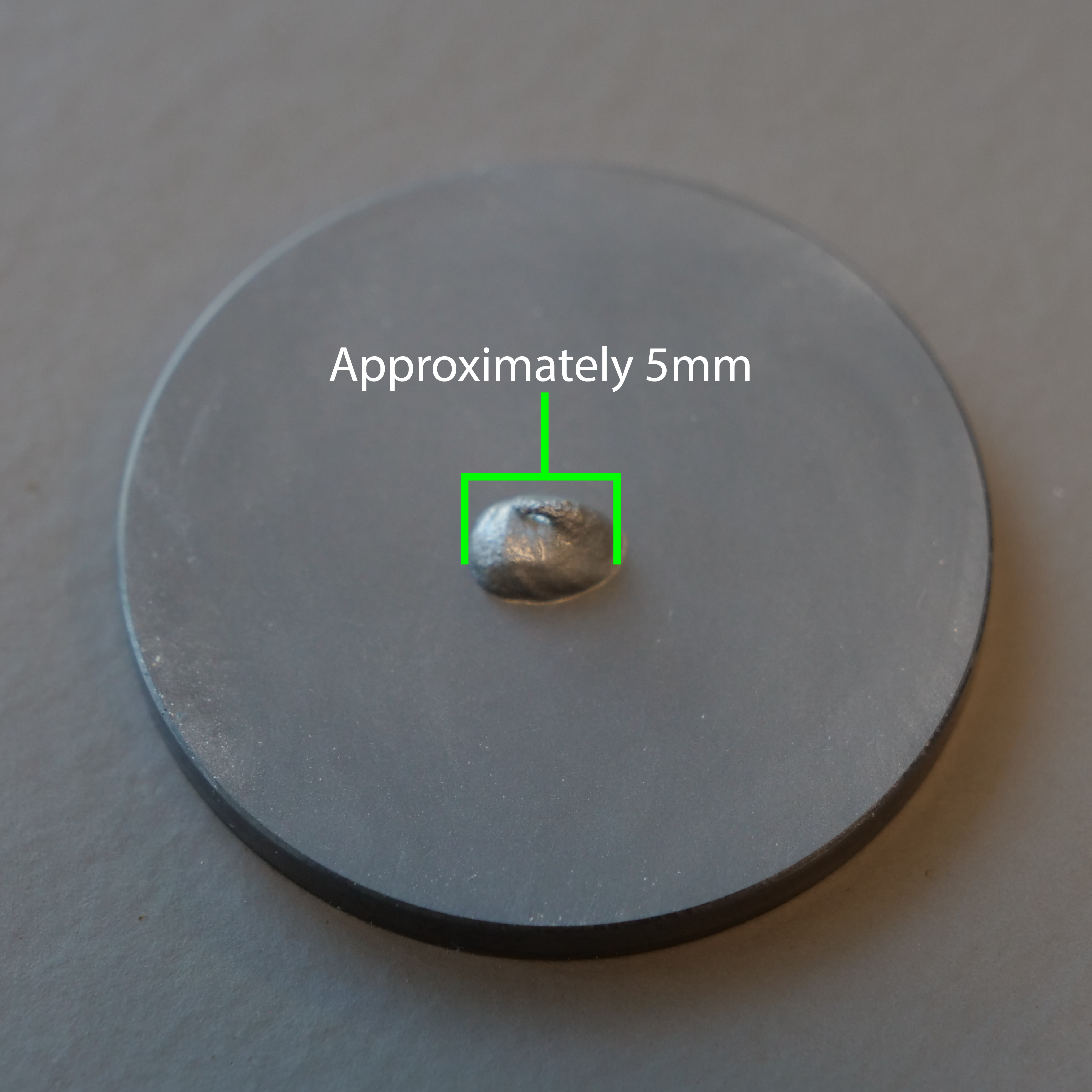 Thermal compound applied to mirror