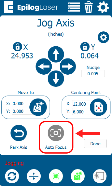 press autofocus