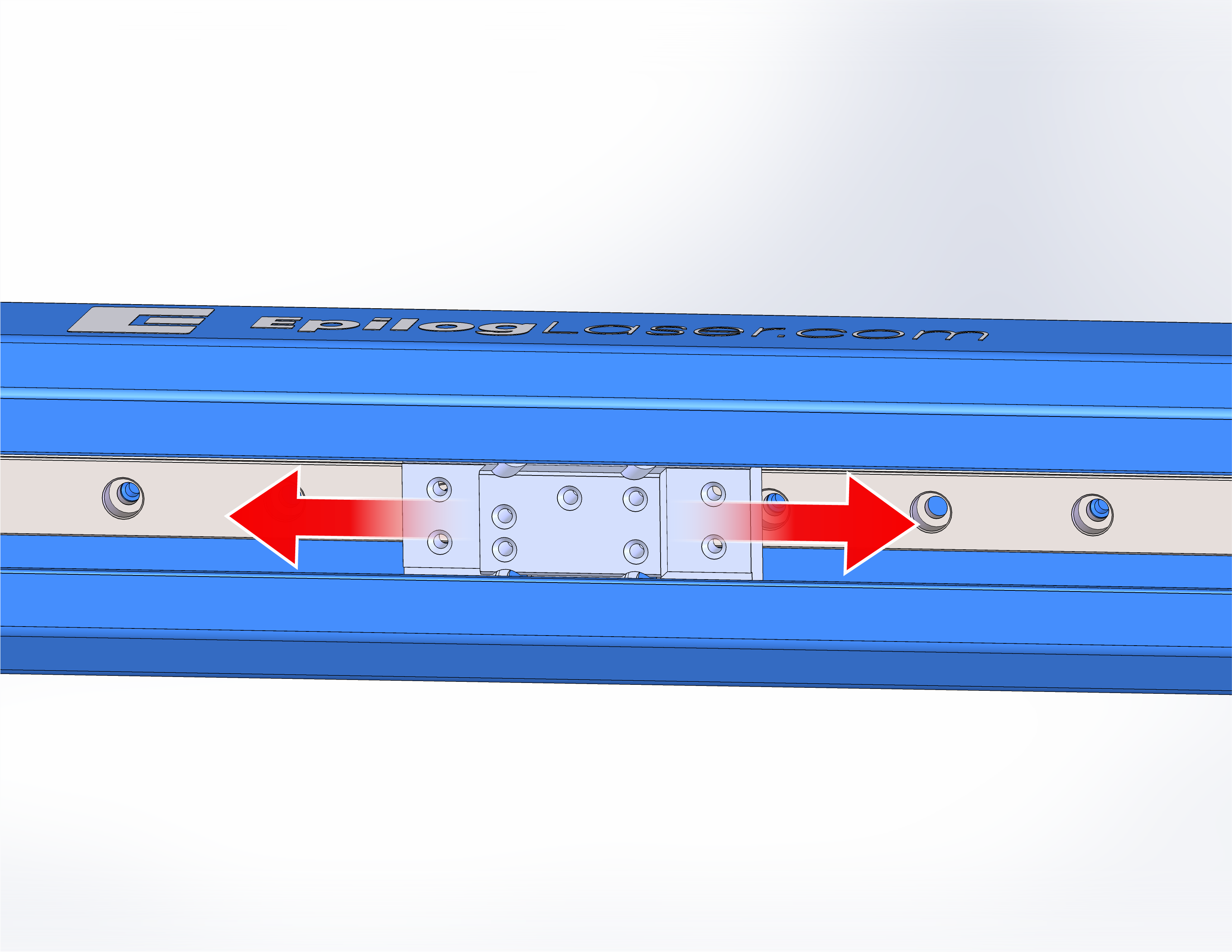 Move carriage to distribute grease icon