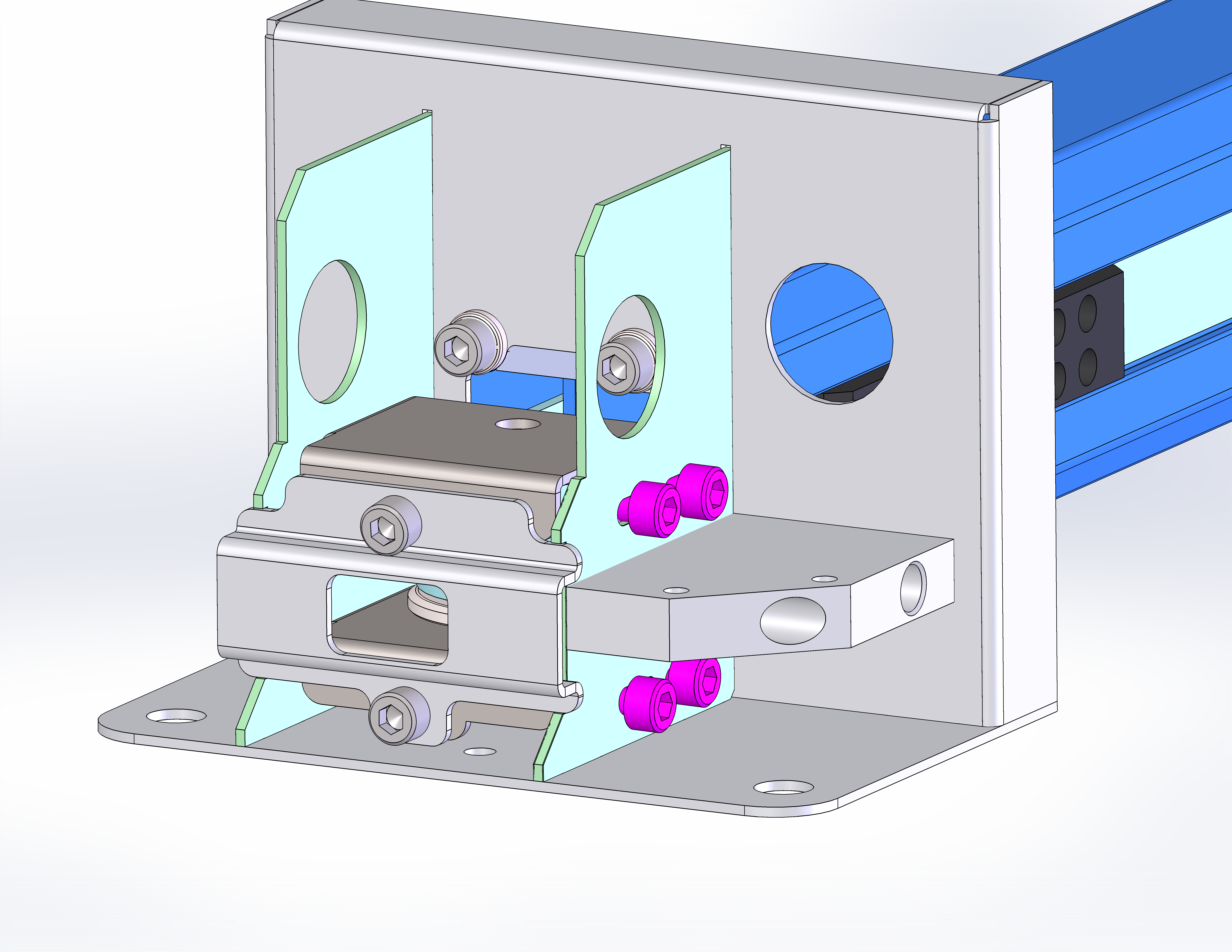 Rev 1 Rail - Tensioner Mounting Screws