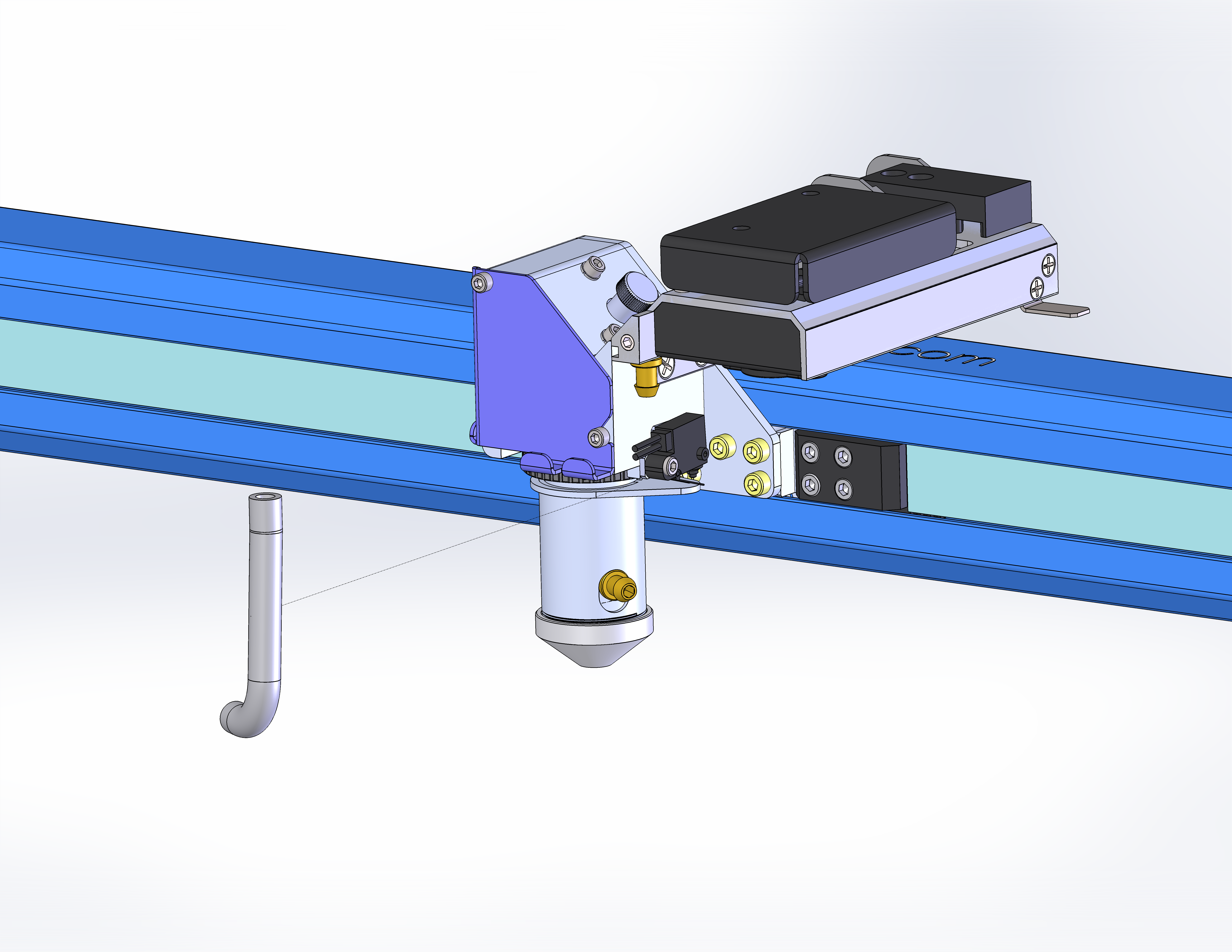 Remove air assist tubing 