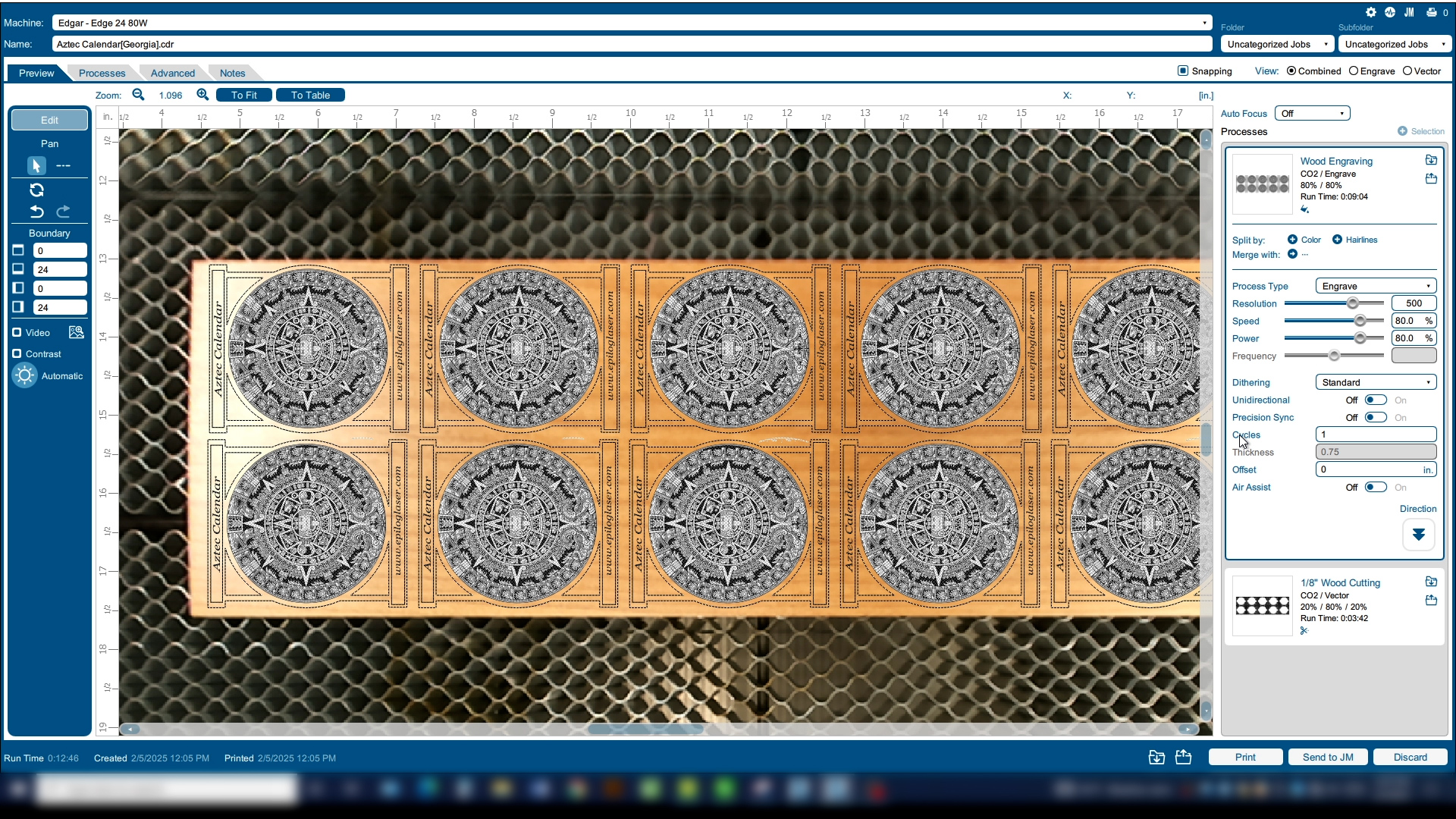 Multiple metal rods aligned