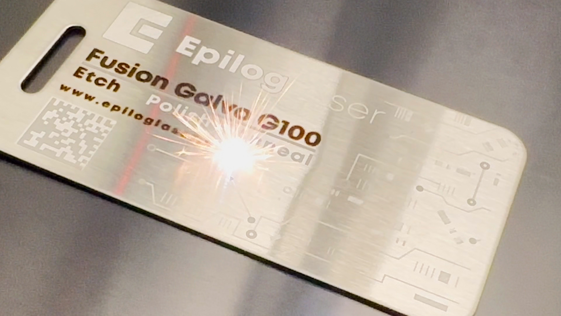 Engraved metal sample with fine detail