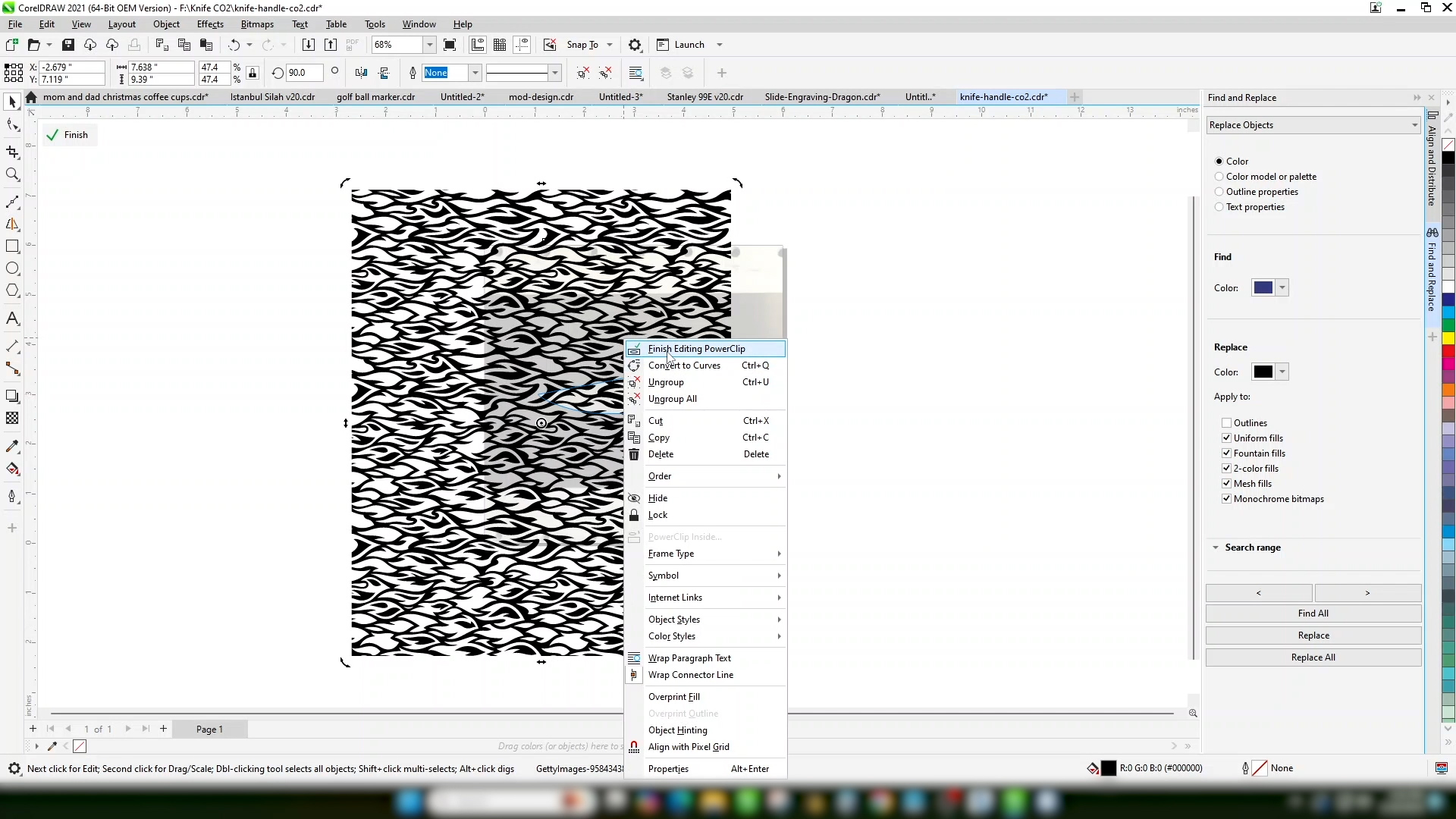 Edit Powerclip Galvo