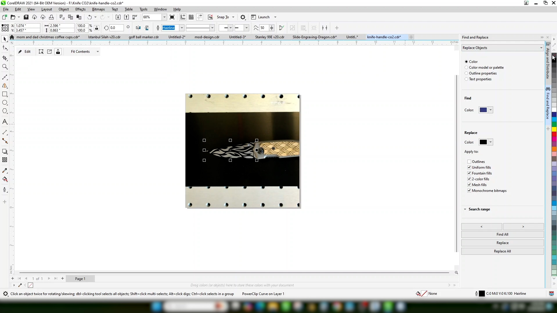 Finish Editing Powerclip Galvo
