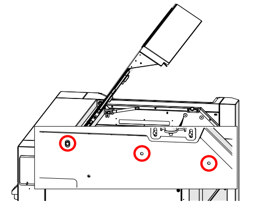 Removing Allen screws from the mounting plate