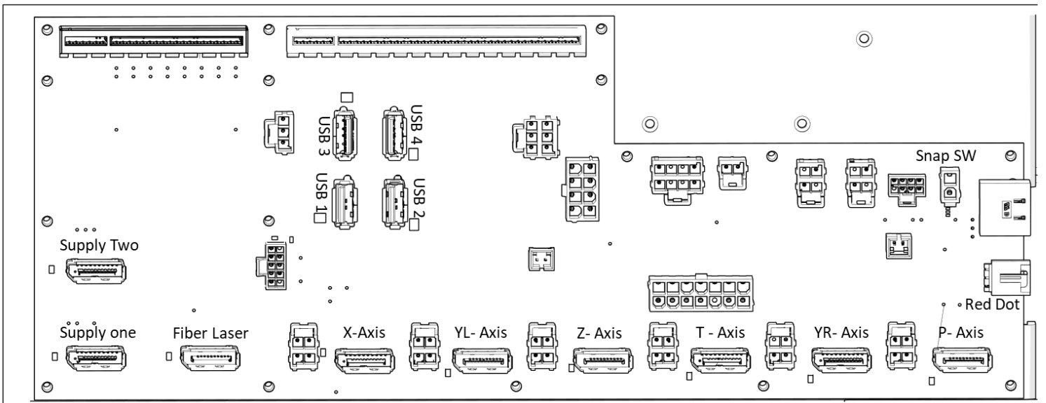 Completed backplane connection layout