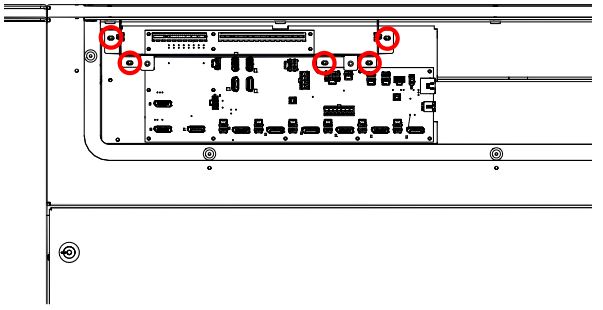 Fan tray removed from cabinet