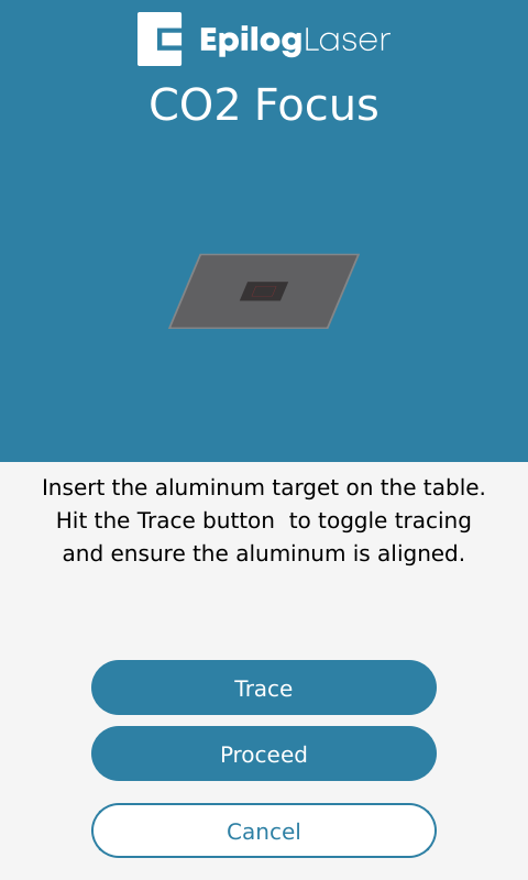 Material aligned under trace outline.