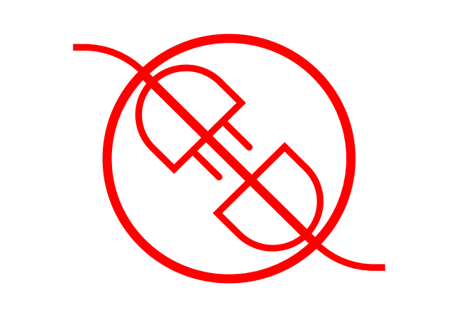 Disconnecting power cable