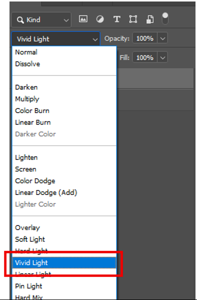 Vivid Light blending mode