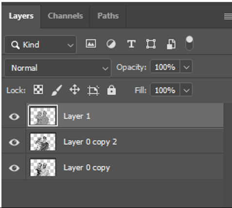 Duplicate merged layers shortcut