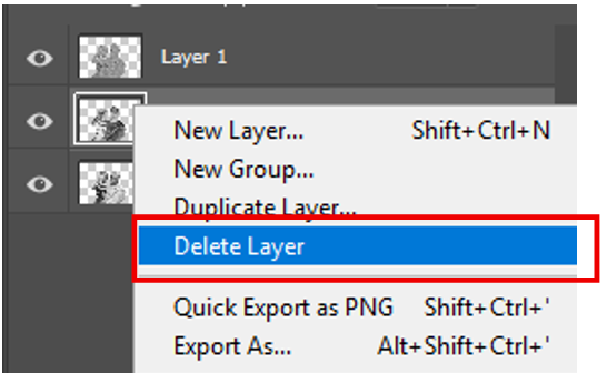 Deleting the Vivid Light layer