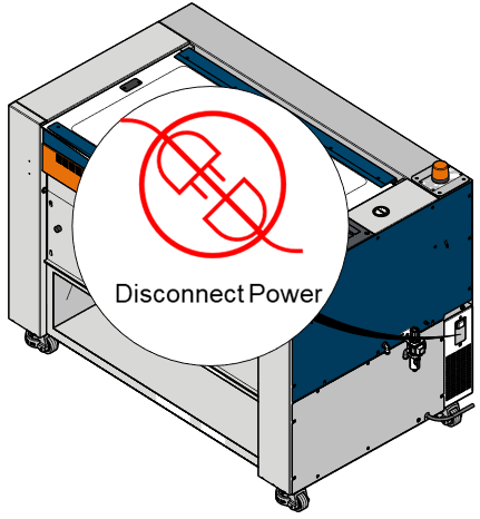 Power off the machine