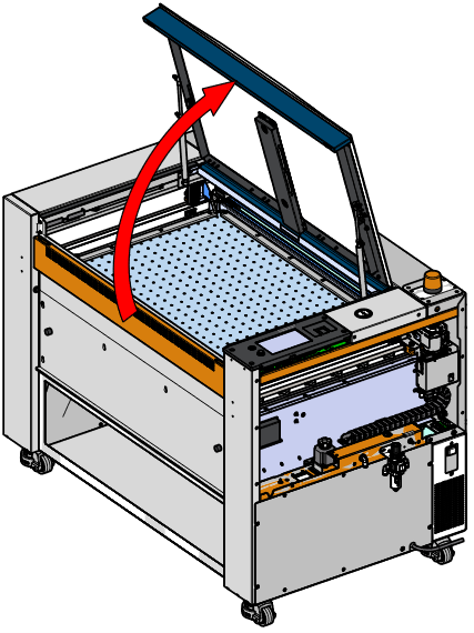 Open top door
