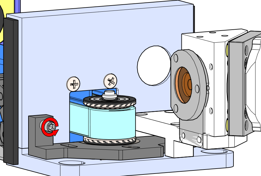 Loosen belt tensioner