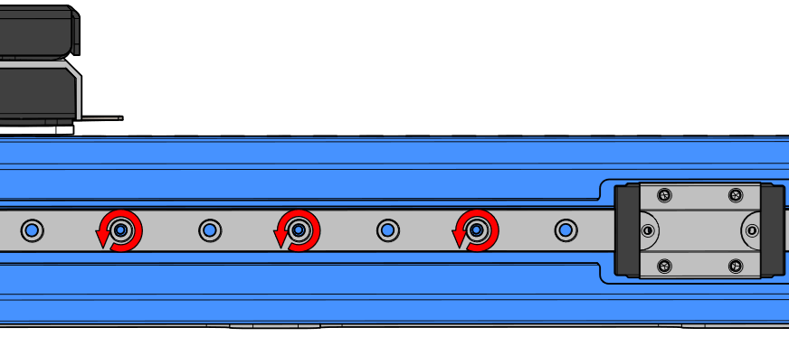 Remove linear guide hardware