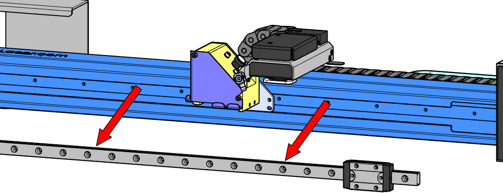 Remove linear guide hardware