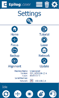 Settings Menu