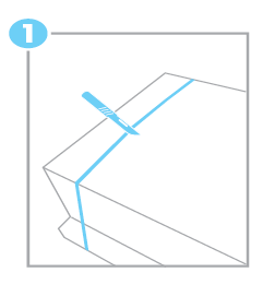 Cutting box straps diagram