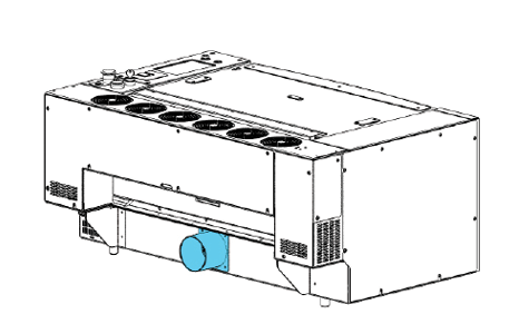 Fusion Ascent exhaust port highlighted