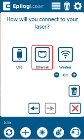Network settings confirmation
