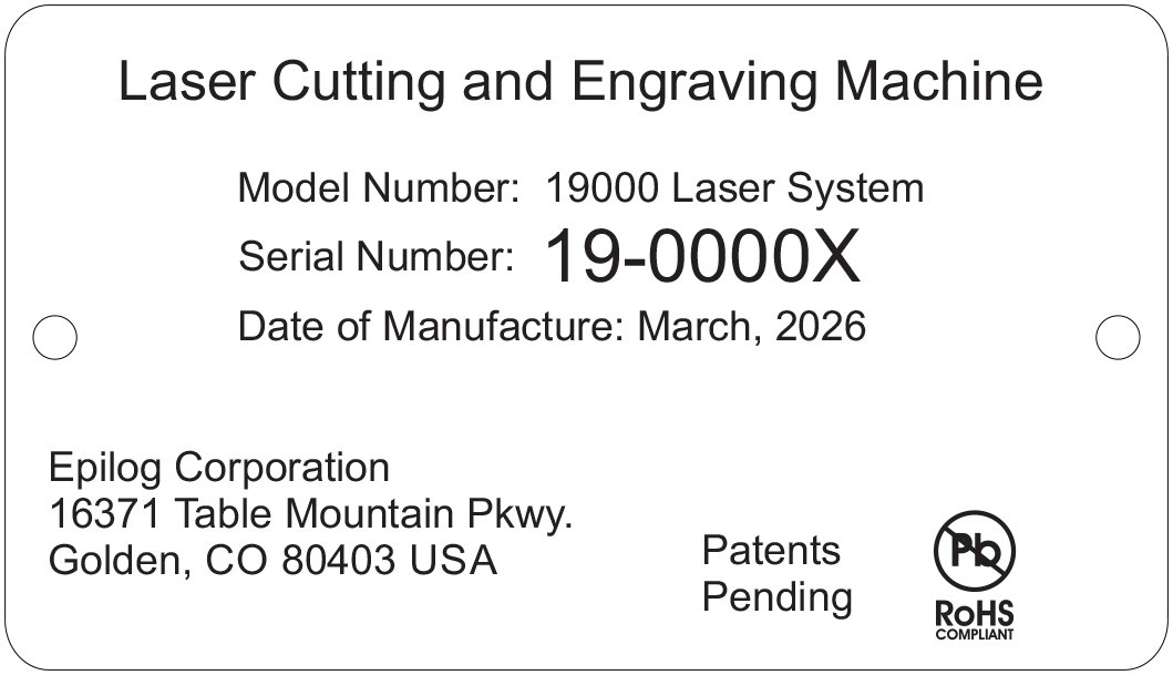 certification/identification label