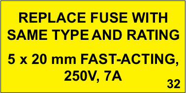 Fuse-Etikett