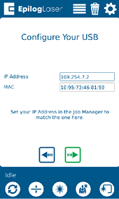 USB IP Address configuration