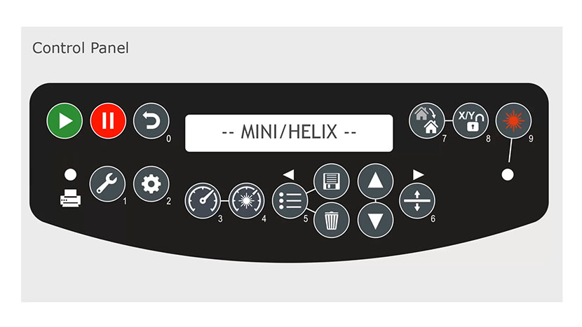 Control Panel Tour – Mini / Helix Lasers