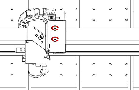 Removing carriage camera cover – front view