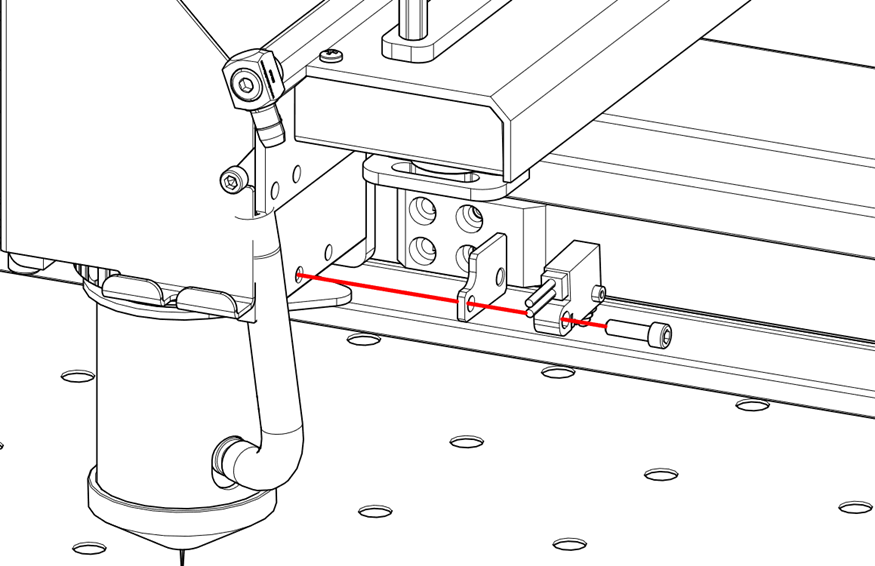 Removing Autofocus Switch screw from carriage