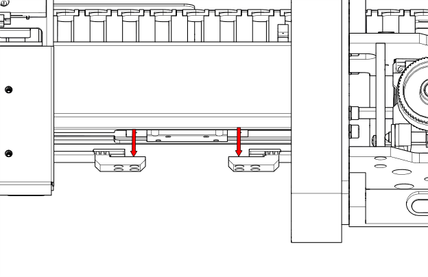 Second belt end being removed