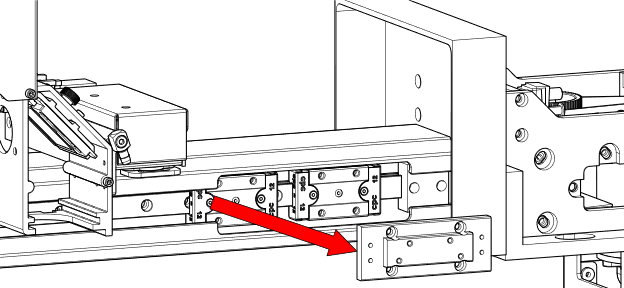 Bearing plate being removed