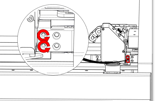 Removing right-side inner belt clamp screws