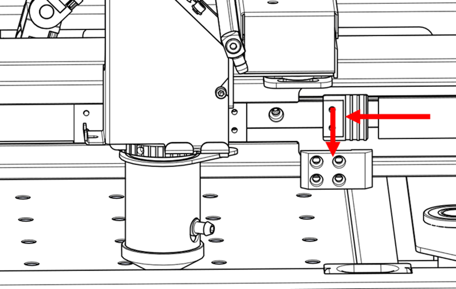 Right clamp fully removed