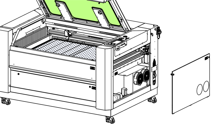 Removing the right side panel