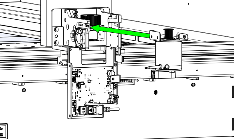 Placing the motor for installation