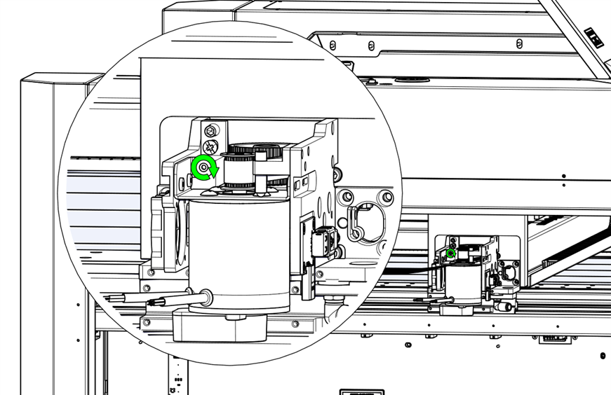 Applying tension to reducer belt