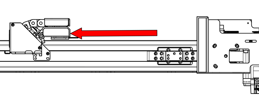 Carriage moved left