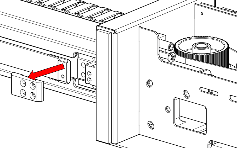 Outer belt clamp screw removal