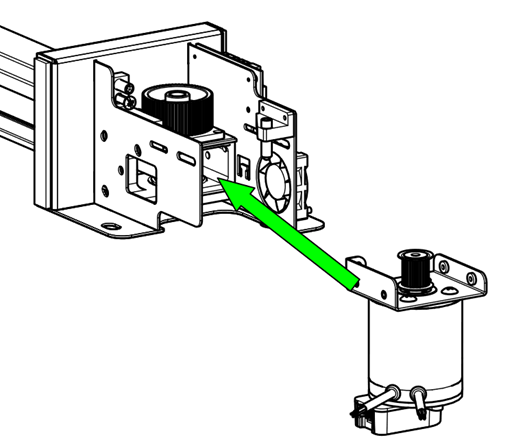 Placing the motor for installation