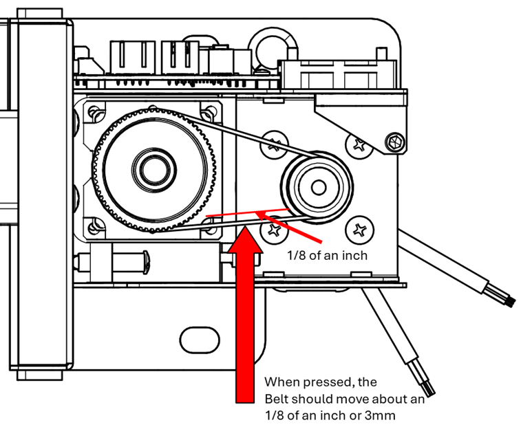 Applying tension to reducer belt