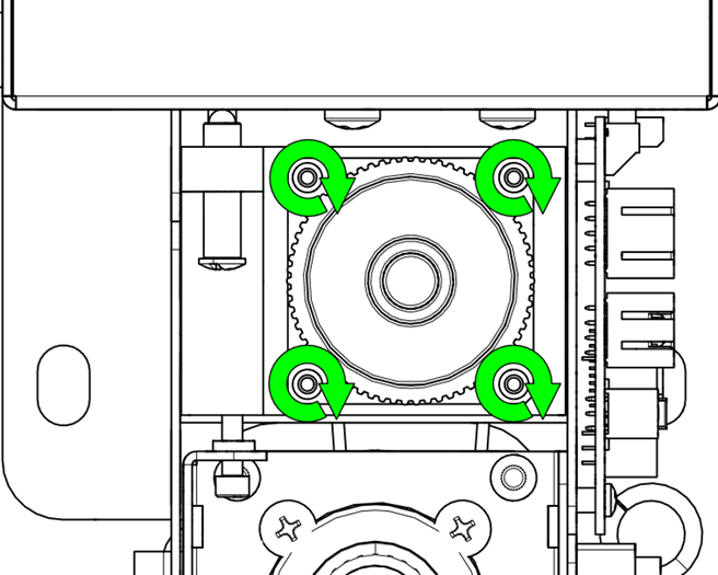 Securing reducer pulley with screws