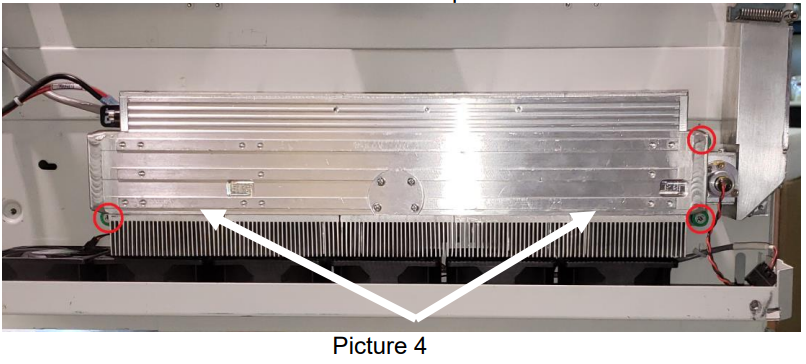 green mounting screws