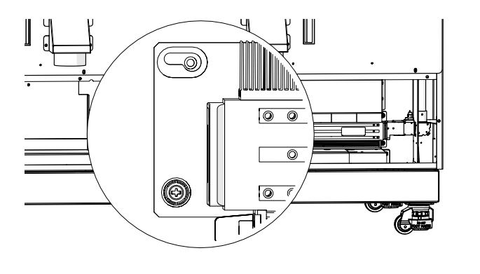Installing CO2 laser tube.
